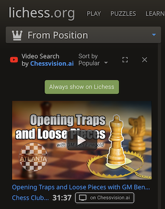 Lichess timed puzzles